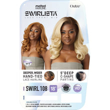 Load image into Gallery viewer, Outre Synthetic Melted Hairline Hd Lace Front Wig - Swirl108
