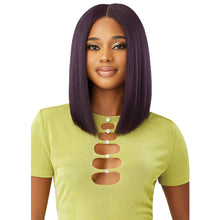 Load image into Gallery viewer, Outre 6x5 Pre-cut Lace Closure Wig - Human Hair Blend - Yaki Straight Bob 14
