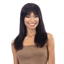 Load image into Gallery viewer, Shake-n-go 100% Virgin Human Hair Curtain Bang Wig Girlfriend Straight
