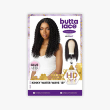 Load image into Gallery viewer, Sensationnel Human Hair Blend Butta Hd Lace Front Wig - Kinky Water Wave 18"

