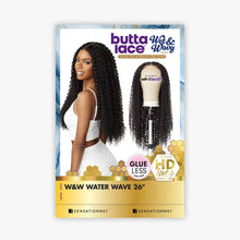 Load image into Gallery viewer, Sensationnel Human Hair Blend Butta Hd Lace Front Wig - W&amp;w Water Wave 26&quot;
