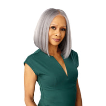 Load image into Gallery viewer, Sensationnel Platinum Glow Human Hair Blend 13x6 Glueless Lace Wig - Amandine

