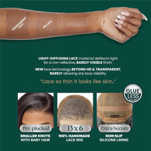 Load image into Gallery viewer, Sensationnel Platinum Glow Human Hair Blend 13x6 Glueless Lace Wig - Coraline
