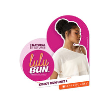 Load image into Gallery viewer, Sensationnel Syntetic Hair Wig Piece Lulu Bun Updo - Kinky Bun Unit 1
