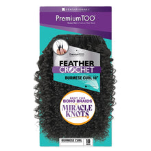 Load image into Gallery viewer, Sensationnel Premium Too Human Hair Blend Feather Crochet- Burmese Curl 18
