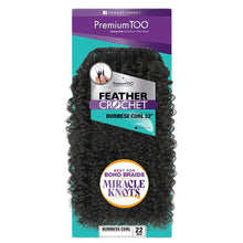 Load image into Gallery viewer, Sensationnel Premium Too Human Hair Blend Feather Crochet- Burmese Curl 22
