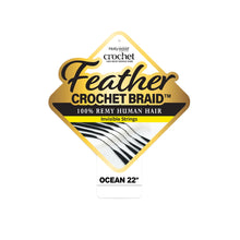 Load image into Gallery viewer, Zury Sis Hollywood Feather Crochet Braid Human Hair- Ocean 22"
