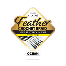 Load image into Gallery viewer, Zury Sis Hollywood Feather Crochet Braid Human Hair - Ocean 18

