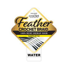 Load image into Gallery viewer, Zury Sis Hollywood Feather Crochet Braid Human Hair - Water 14
