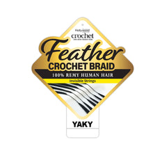 Load image into Gallery viewer, Zury Sis Hollywood Feather Crochet Braid Human Hair - Yaky 18
