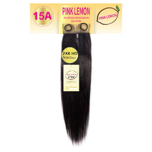 Load image into Gallery viewer, 15a Pink Lemon Unprocessed Virgin Remi Hair 2x6 Lace Closure- Straight 12
