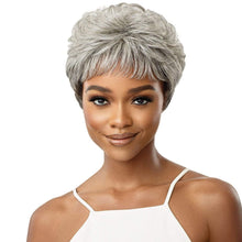 Load image into Gallery viewer, Outre Fab N Fly Gray Glamour Unprocessed Human Hair Full Wig - Theodora
