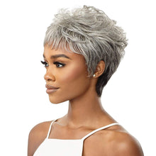 Load image into Gallery viewer, Outre Fab N Fly Gray Glamour Unprocessed Human Hair Full Wig - Theodora
