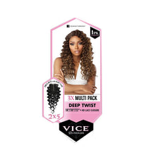 Load image into Gallery viewer, Sensationnel Vice Bundles 3x Multi Pack Weave + Hd Lace Closure - Deep Twist 18&quot;, 20&quot;, 22&quot;

