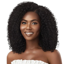 Load image into Gallery viewer, Outre 100% Human Hair Blend U Part Cap Leave Out Wig - Afro Curls 16

