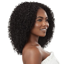 Load image into Gallery viewer, Outre 100% Human Hair Blend U Part Cap Leave Out Wig - Afro Curls 16
