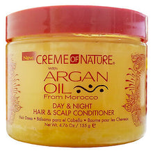 Load image into Gallery viewer, [Creme Of Nature] Argan Oil Day&amp;Night Hair &amp; Scalp Conditioner 4.76Oz Dress
