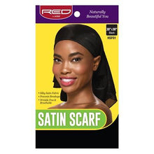 Load image into Gallery viewer, [Red By Kiss] Satin Scarf 30&quot; X 30&quot; One Size Hair Wrap Cap Black
