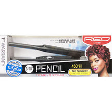 Load image into Gallery viewer, Red By Kiss 3/10&quot; Pencil Titanium Styler Flat Iron #Fits030 Thinnest Edge
