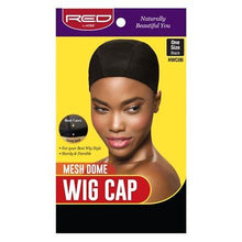 Load image into Gallery viewer, Red By Kiss Mesh Dome Wig Cap One Size Black #Hwc06 Comfy Wide Band
