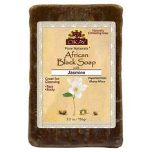Load image into Gallery viewer, [Okay] Pure Naturals African Black Soap Jasmine 5.5Oz Cleansing Bar
