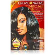Load image into Gallery viewer, [Creme Of Nature] Argan Oil No-Lye Relaxer Super One Complete Application
