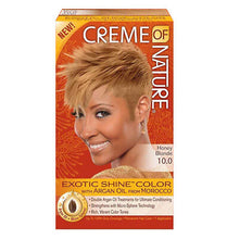 Load image into Gallery viewer, [Creme Of Nature] Argan Oil Exotic Shine Hair Color Dye Honey Blonde 10.0
