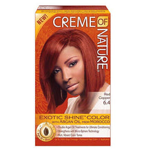Load image into Gallery viewer, [Creme Of Nature] Argan Oil Exotic Shine Permanent Hair Color Dye Red Copper 6.4
