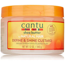 Load image into Gallery viewer, [Cantu] Shea Butter For Natural Hair Define &amp; Shine Custard 12Oz
