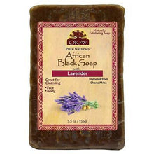 Load image into Gallery viewer, [Okay] Pure Naturals African Black Soap Lavender 5.5Oz Cleansing Bar
