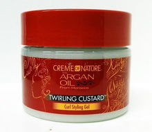 Load image into Gallery viewer, [Creme Of Nature] Argan Oil Twirling Custard Curl Styling Gel 11.5Oz
