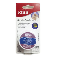 Load image into Gallery viewer, Kiss Acrylic Powder Clear 29014 Bk111 Professional Strength Salon Results
