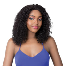 Load image into Gallery viewer, It&#39;s A Wig! 100% Human Hair Salon Remi Swiss Lace Front Wig - Wet N Wavy Deep
