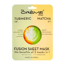 Load image into Gallery viewer, Turmeric &amp; Matcha Fusion Sheet Mask
