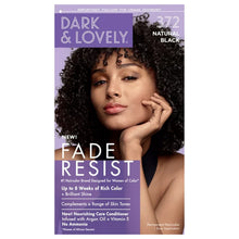 Load image into Gallery viewer, Dark&amp;Lovely Fade Resist Rich Conditioning Hair Color #372 Natural Black
