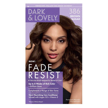 Load image into Gallery viewer, Dark&amp;Lovely Fade Resist Rich Conditioning Hair Color #386 Brown Sugar
