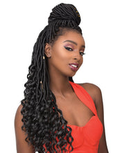 Load image into Gallery viewer, Sensationnel X-pression Pre-looped Synthetic Crochet Braid - 3x Goddess Locs 18&quot;
