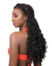 Load image into Gallery viewer, Sensationnel X-pression Pre-looped Synthetic Crochet Braid - 3x Goddess Locs 18&quot;
