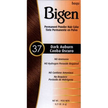 Load image into Gallery viewer, [Hoyu Bigen] Permanent Powder Hair Color Dye #37 Dark Auburn .21Oz [3 Pack]
