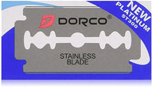 Load image into Gallery viewer, 100 Dorco St300 Double Edge Razor Blades/ Stainless Steel By Original Dorco
