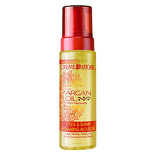 Load image into Gallery viewer, [Creme Of Nature] Argan Oil Style &amp; Shine Foaming Mousse Wrap 7Oz Curl Setting
