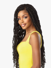 Load image into Gallery viewer, Sensationnel Cloud 9 Synthetic Hair 4x4 Lace Parting 100% Hand-braided Hd Swiss Lace Wig - Distressed Locs 28
