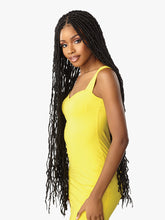 Load image into Gallery viewer, Sensationnel Cloud 9 Synthetic Hair 4x4 Lace Parting 100% Hand-braided Hd Swiss Lace Wig - Distressed Locs 40
