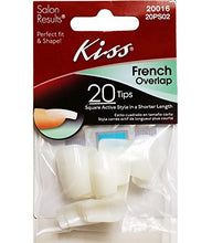 Load image into Gallery viewer, [Kiss] French Overlap Tips Square Short Length 20 Nails
