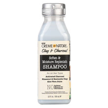 Load image into Gallery viewer, [Creme Of Nature] Clay &amp; Charcoal Soften &amp; Moisture Replenish Shampoo 12oz

