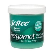 Load image into Gallery viewer, [Softee] Bergamot Hair Dress &amp; Pressing Oil Dry Formula Green 5Oz
