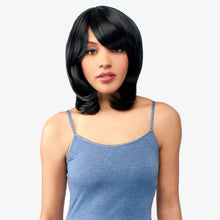 Load image into Gallery viewer, Abelle Inez Synthetic Medium Straight Bumped Bang Wig
