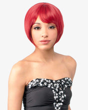 Load image into Gallery viewer, Abelle Synthetic Short Straight Bump Bob With Bang Wig - Roses

