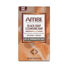 Load image into Gallery viewer, Ambi Black Soap Cleansing Bar With Shea Butter 3.5oz
