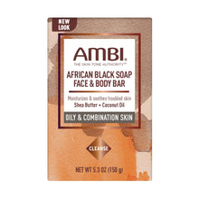 Load image into Gallery viewer, Ambi African Black Soap Face &amp; Body Bar With Shea Butter 5.3oz
